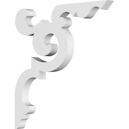 Ekena Millwork Benson Architectural Grade PVC Bracket, 5/8"W X 8"D X 8"H BKTP01X08X08BE